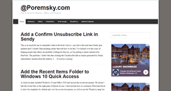 Desktop Screenshot of poremsky.com